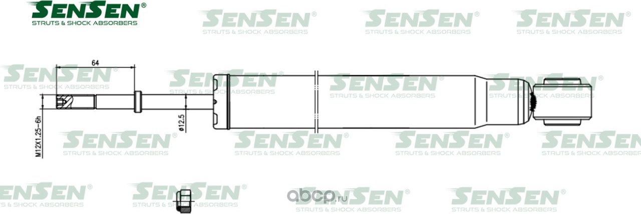 АМОРТ. ЗАД TOY IPSUM,PICNIC,VOXY,NOAH ACM21,AZR60G, ZRR70 2WD, 4WD EST (Sensen). Артикул 32130164