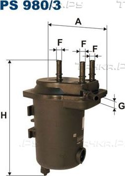 Топливный фильтр Filtron. Артикул PS 980/3