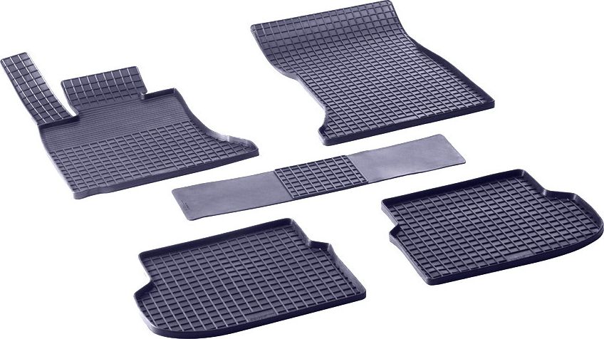 Коврики резиновые Seintex с узором сетка для салона BMW 5 F10 2010-2013. Артикул 84843