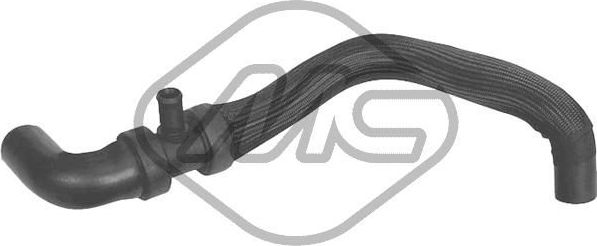 Патрубок радиатора (системы охлаждения) Metalcaucho нижний для Peugeot 206 2001-2009. Артикул 09185