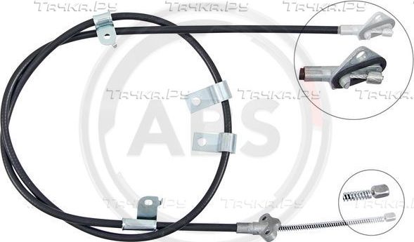Трос ручника (тросик ручного тормоза) ABS. Артикул K14096