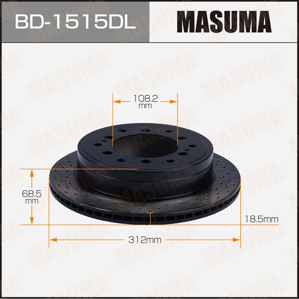 Тормозной диск Masuma. Артикул BD-1515DL