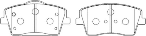 Тормозные колодки CTR. Артикул GK1540