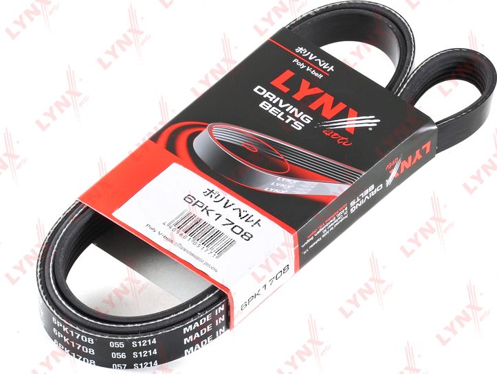 Приводной ремень поликлиновой LYNXauto. Артикул 6PK1708