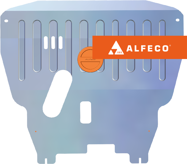 Защита алюминиевая Alfeco для картера и КПП Chevrolet Aveo I T200 2006-2008. Артикул ALF.03.11 AL4