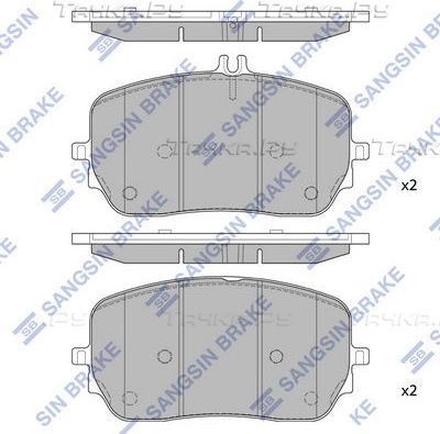 Тормозные колодки Sangsin Hi-Q. Артикул SP4018