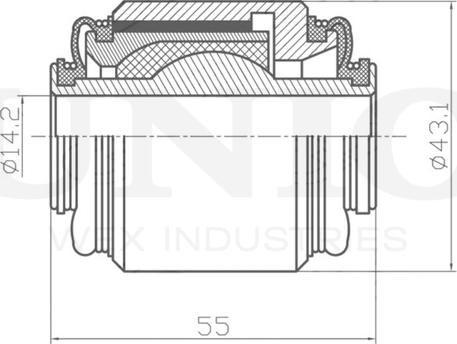 Сайлентблок поворотного кулака (Unio). Артикул RMP-20133