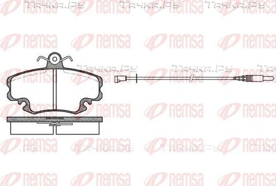 Тормозные колодки Remsa передние для Renault Fuego 1980-1985. Артикул 0141.32