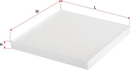 Салонный фильтр Sakura для Dodge Dart 2012-2016. Артикул CA-36010