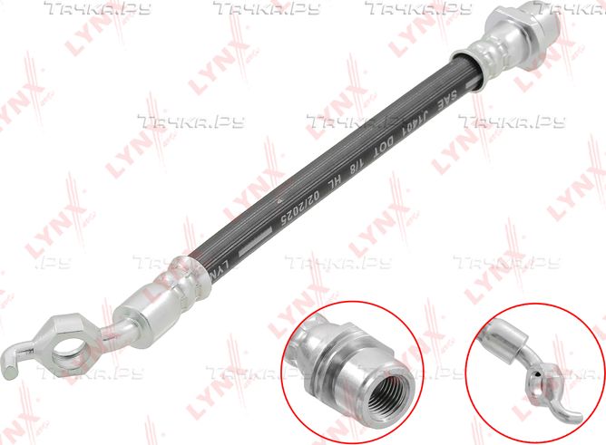 Тормозной шланг LYNXauto для Toyota Auris I 2006-2012. Артикул BL-3782