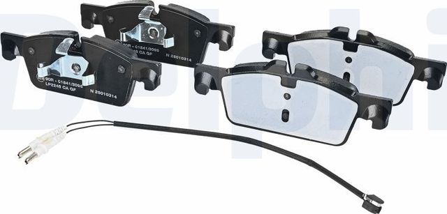 Тормозные колодки Delphi (Low-Metallic) передние для Peugeot 508 I 2010-2018. Артикул LP2248