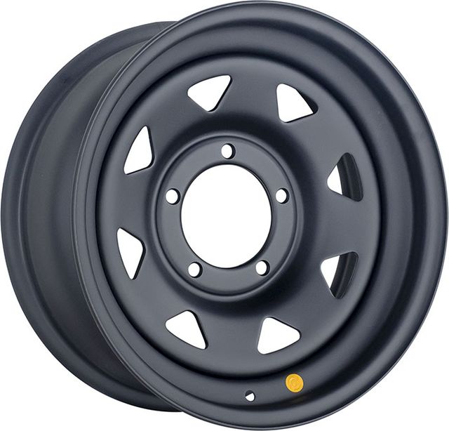 Колёсный диск OFF-ROAD Wheels усиленный стальной черный матовый 5x139,7 7xR16 d110 ET0 (треуг. мелкий) для УАЗ Hunter 2003-2026. Артикул 1670-53910MB-0A17