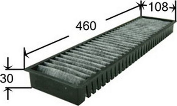 Салонный фильтр JS Asakashi для MINI Cabrio I (R52) 2004-2008. Артикул AC0035C