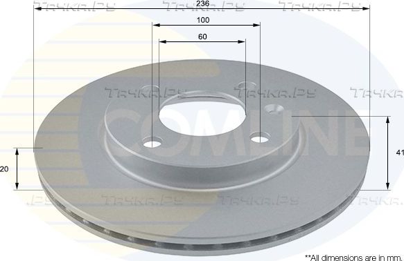 Тормозной диск Comline Comline. Артикул ADC2808V