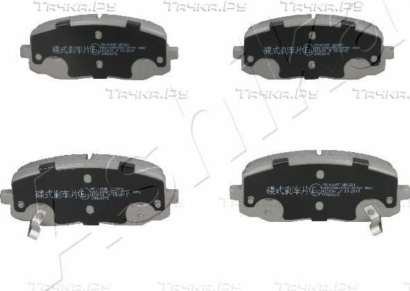 Тормозные колодки ASHIKA передние для Kia Picanto I 2004-2011. Артикул 50-0K-010