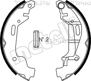 Тормозные колодки Metelli задние для Opel Agila A 2000-2007. Артикул 53-0314