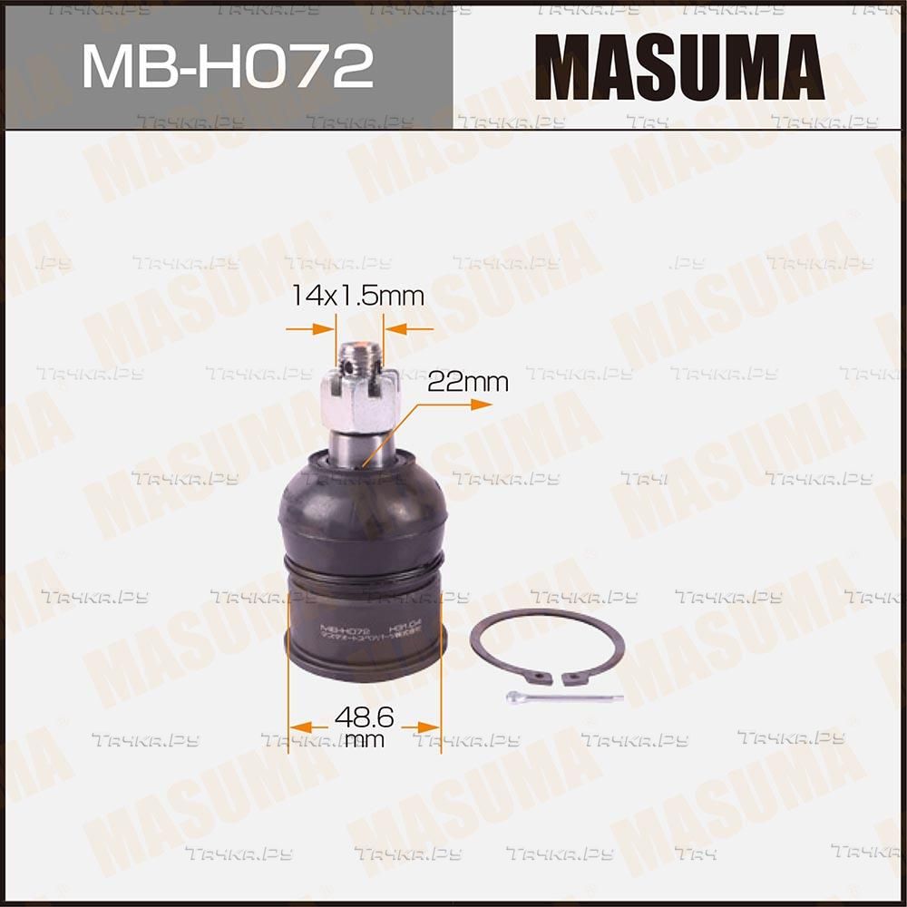 Шаровая опора Masuma передняя передняя правая/левая нижняя для Honda Accord VII 2003-2008. Артикул MB-H072