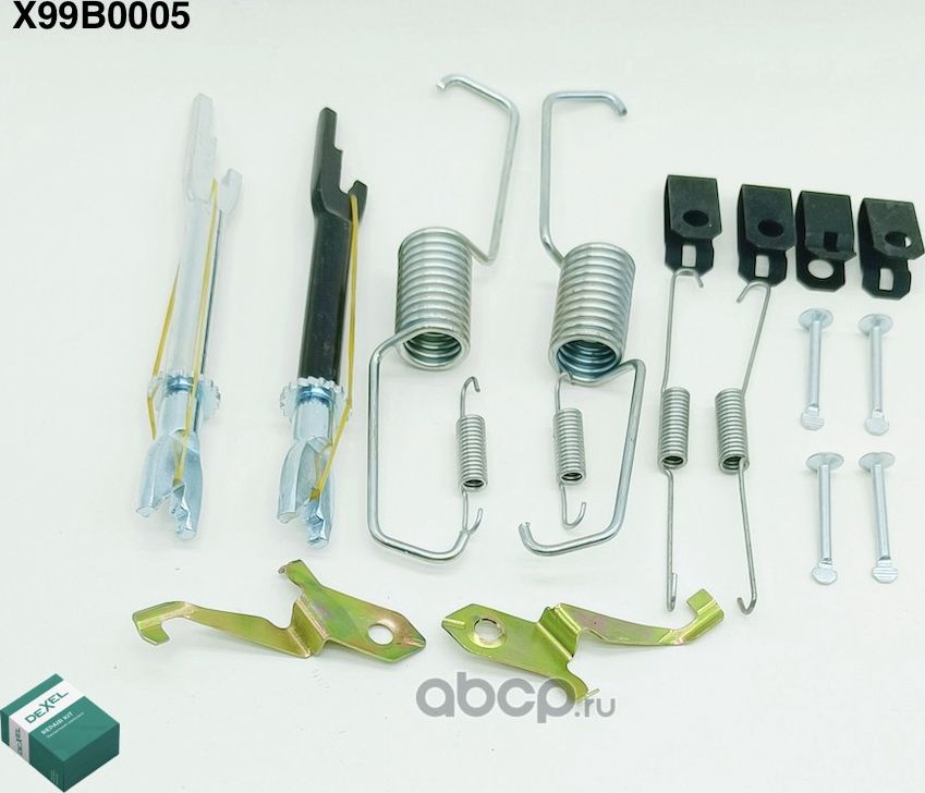 Монтажный к-т. барабанных колодок (Dexel). Артикул X99B0005