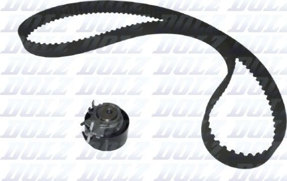 Ремень ГРМ с роликами (комплект) Dolz для Nissan Kubistar X76 2006-2009. Артикул SKD039