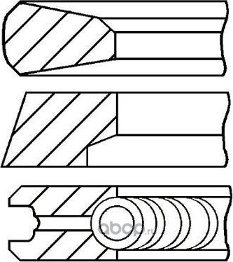 Кольца поршневые STD, ком-кт на 1 цил. D13ABDXI13 Volvo FHFMRVI MagnumPremum DXI Кольца поршне (Goetze). Артикул 0843440000