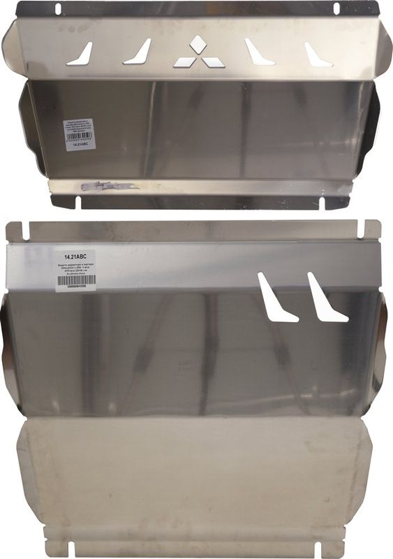 Защита алюминиевая АВС-Дизайн для картера и радиатора Fiat Fullback 2016-2026. Артикул 14.31ABC