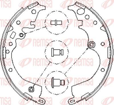 Тормозные колодки Remsa. Артикул 4239.00