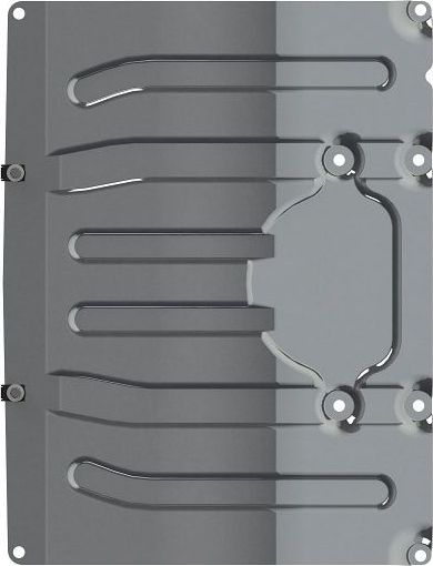 Защита алюминиевая Шериф (3 мм) для радиатора BMW X3 xDrive 20d 2017-2026. Артикул 03.3743