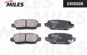 Тормозные колодки Miles (Low-Metallic) задние для Infiniti QX50 I 2013-2017. Артикул E410008