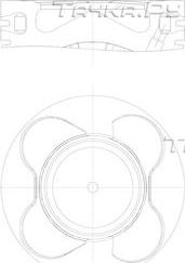 Поршень Mahle для BMW X5 II (E70) 2006-2010. Артикул 081 PI 00102 000
