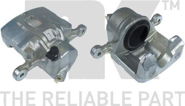 Тормозной суппорт (в сборе) NK (Чугун) передний левый для Hyundai Sonata II 1988-1993. Артикул 213403