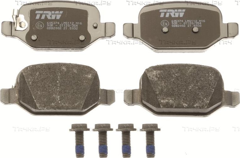 Тормозные колодки TRW COTEC. Артикул GDB2002