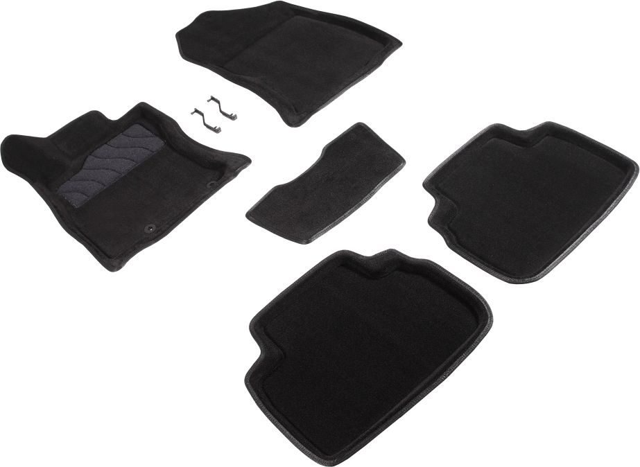 Комплект ковриков 3D Seintex для салона Subaru Forester V 2018-2026 ЧЕРНЫЙ. Артикул 93259