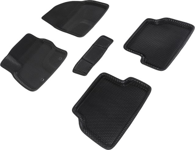 Коврики Seintex 3D EVA ромб для салона Ford Focus II 2005-2011 ЧЕРНЫЕ. Артикул 95232
