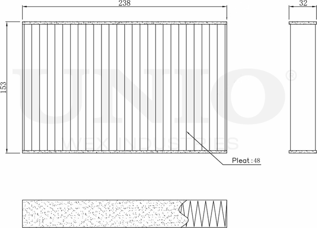 Фильтр салона (Unio). Артикул FLT-40016