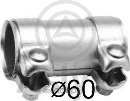 Хомут глушителя 60mm L  100mm (Aslyx). Артикул AS541005