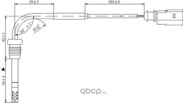 Датчик температуры выхлопных газов VW Multivan T6 (2015>) VW Transporter T6 (2015>) VW Camper T6 (20 (Magtechnic). Артикул mag0165og