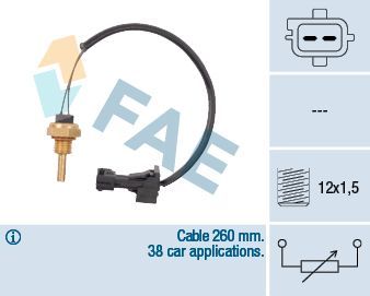 Датчик температуры охлаждающей жидкости FAE. Артикул 32740