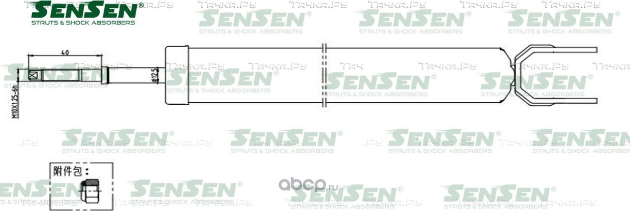 АМОРТ. ЗАД. ПОДВЕСКИ ЗАД. KIA CARENS II (FJ) CARENS III (UN) CARENS MK (Sensen). Артикул 32130261