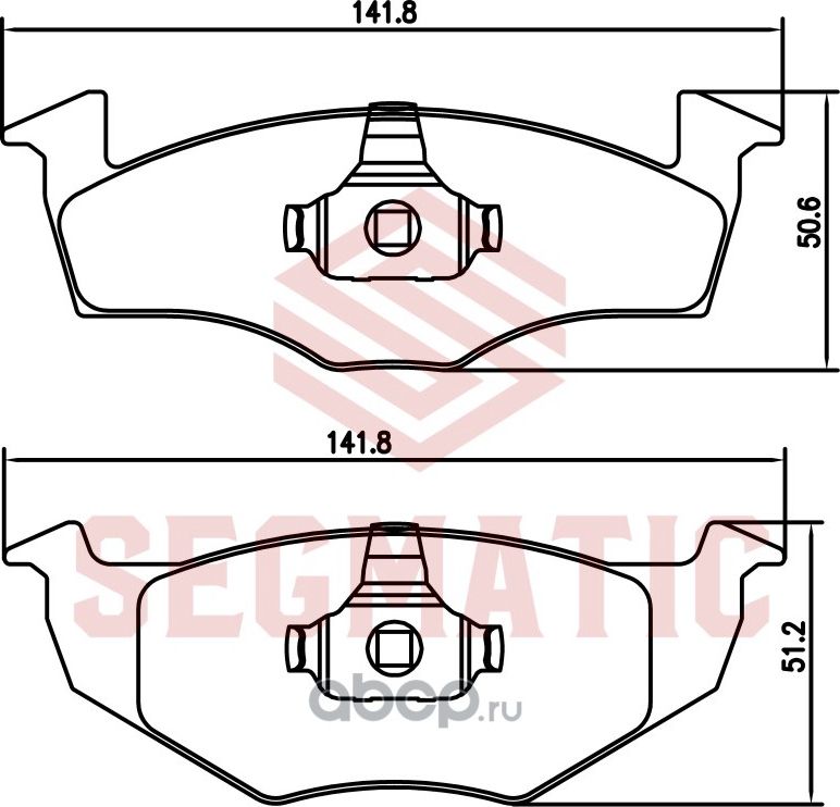 Колодка торм диск пер (Segmatic). Артикул SGBP2696