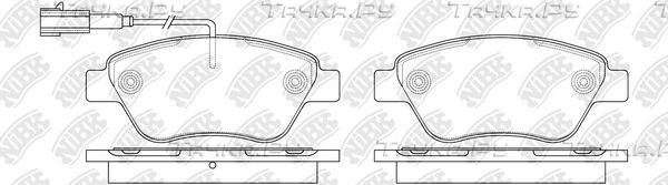 Тормозные колодки NiBK передние для Fiat Doblo I 2001-2015. Артикул PN0211W