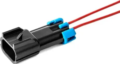 Разъем 15300002 (2pin) 2 контакта мотора стеклоподъемников, вентилятора охлажден (Cargen). Артикул AX443