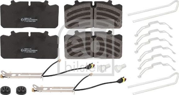 Тормозные колодки Febi Bilstein передние/задние для DAF LF 45 2001-2026. Артикул 171242
