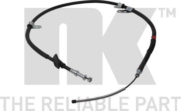 Трос ручника (тросик ручного тормоза) NK. Артикул 904410