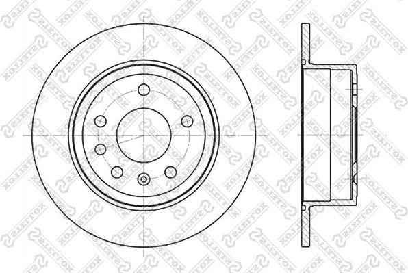 Тормозной диск Stellox. Артикул 6020-3610-SX