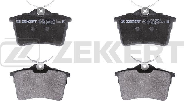 Тормозные колодки Zekkert задние для Citroen Berlingo II 2008-2019. Артикул BS-1012