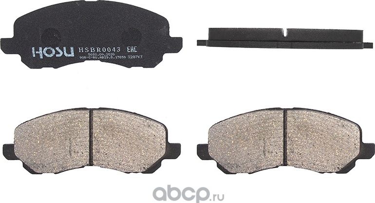Колодки тормозные перед MITSUBISHI OUTLANDER 05-12/COLT CY2A 07-/LANCER CS5# 00- (Hosu). Артикул HSBR0043