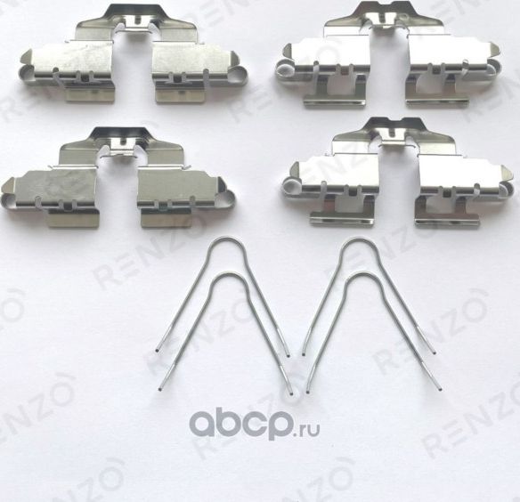Комплект монтажный тормозных колодок TOYOTA AURIS/BELTA/COROLLA/RACTIS/VITZ (Renzo). Артикул RFK525