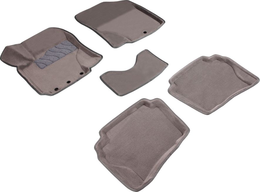 Коврики Seintex 3D ворсовые для салона Hyundai i20 2009-2014 СЕРЫЕ. Артикул 71721