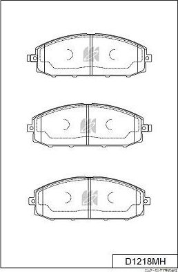 Тормозные колодки MK Kashiyama. Артикул D1218MH