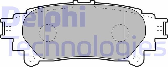 Тормозные колодки Delphi (Low-Metallic). Артикул LP2196